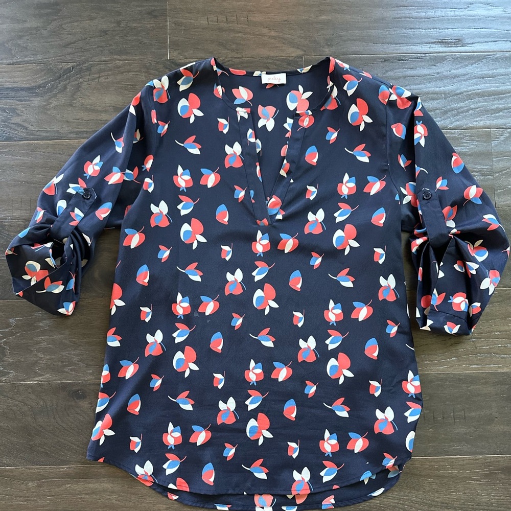 Pixley roll up sleeve blouse